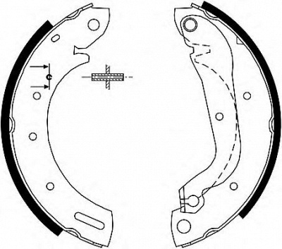 HELLA PAGID 8db355002321 -  Комплект тормозных колодок
